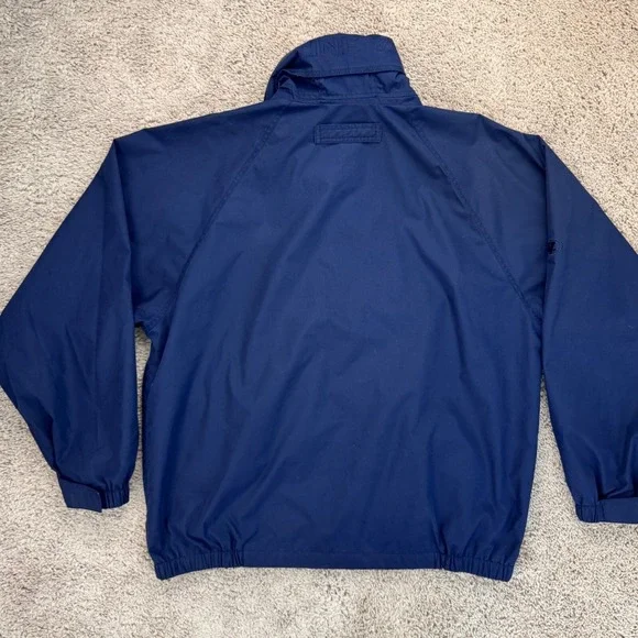 Vtg Line 7 Americas Cup Windbreaker Mens L Blue 2000 New Zealand Full Zip Jacket